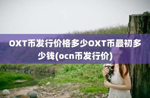 OXT币发行价格多少OXT币最初多少钱(ocn币发行价)