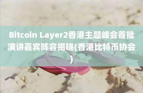 Bitcoin Layer2香港主题峰会首批演讲嘉宾阵容揭晓(香港比特币协会)