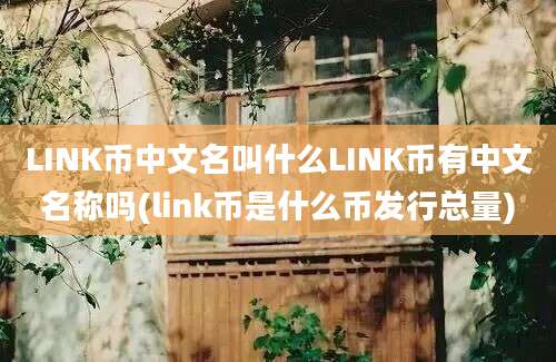 LINK币中文名叫什么LINK币有中文名称吗(link币是什么币发行总量)