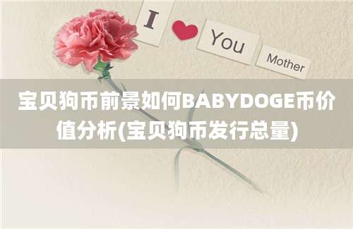 宝贝狗币前景如何BABYDOGE币价值分析(宝贝狗币发行总量)