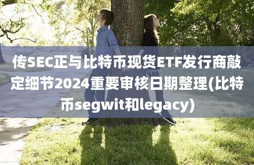 传SEC正与比特币现货ETF发行商敲定细节2024重要审核日期整理(比特币segwit和legacy)