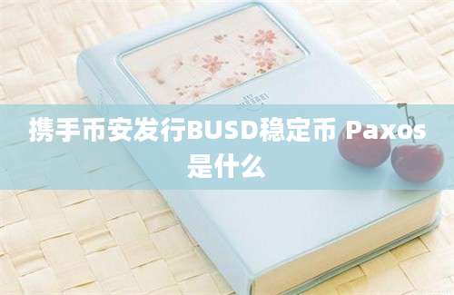 携手币安发行BUSD稳定币 Paxos是什么