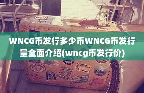 WNCG币发行多少币WNCG币发行量全面介绍(wncg币发行价)