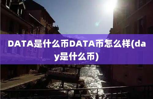 DATA是什么币DATA币怎么样(day是什么币)