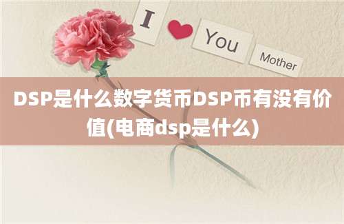 DSP是什么数字货币DSP币有没有价值(电商dsp是什么)