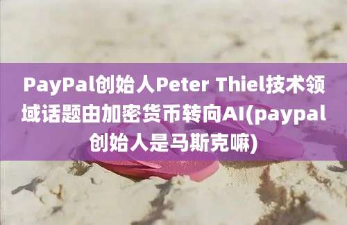 PayPal创始人Peter Thiel技术领域话题由加密货币转向AI(paypal创始人是马斯克嘛)