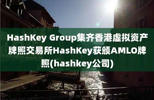 HashKey Group集齐香港虚拟资产牌照交易所HashKey获颁AMLO牌照(hashkey公司)