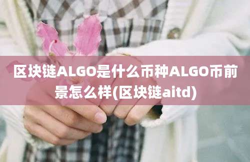 区块链ALGO是什么币种ALGO币前景怎么样(区块链aitd)