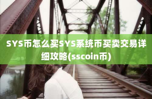 SYS币怎么买SYS系统币买卖交易详细攻略(sscoin币)