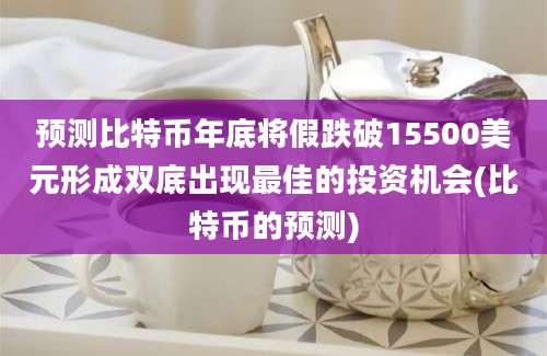 预测比特币年底将假跌破15500美元形成双底出现最佳的投资机会(比特币的预测)