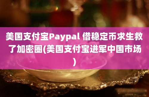 美国支付宝Paypal 借稳定币求生救了加密圈(美国支付宝进军中国市场)