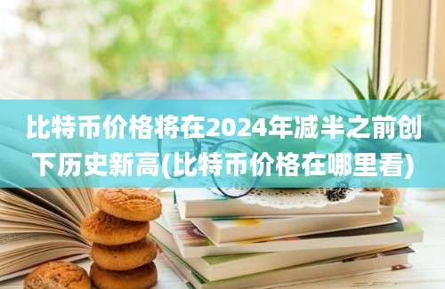 比特币价格将在2024年减半之前创下历史新高(比特币价格在哪里看)