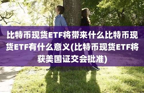 比特币现货ETF将带来什么比特币现货ETF有什么意义(比特币现货ETF将获美国证交会批准)