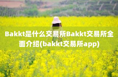 Bakkt是什么交易所Bakkt交易所全面介绍(bakkt交易所app)