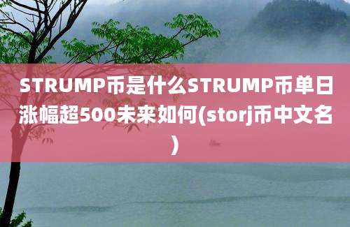 STRUMP币是什么STRUMP币单日涨幅超500未来如何(storj币中文名)