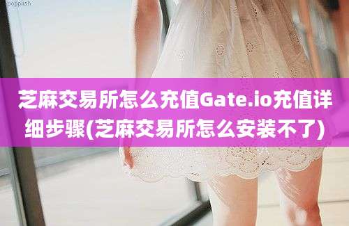 芝麻交易所怎么充值Gate.io充值详细步骤(芝麻交易所怎么安装不了)