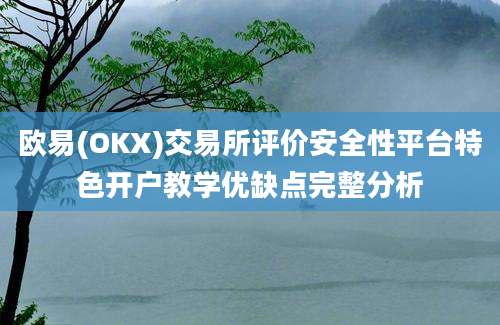 欧易(OKX)交易所评价安全性平台特色开户教学优缺点完整分析