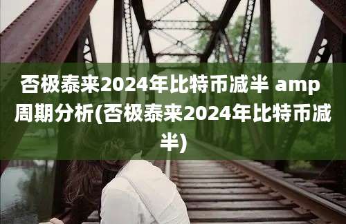 否极泰来2024年比特币减半 amp 周期分析(否极泰来2024年比特币减半)